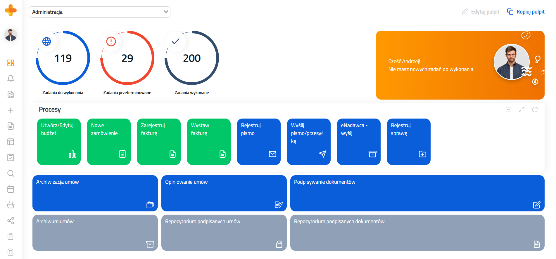 Pulpit Administracja